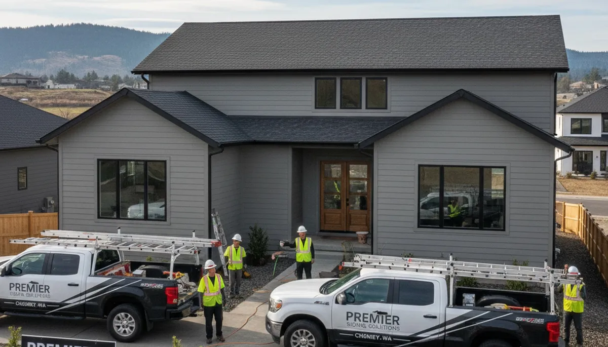 Professional vinyl siding installation on home exterior in Spokane, WA
