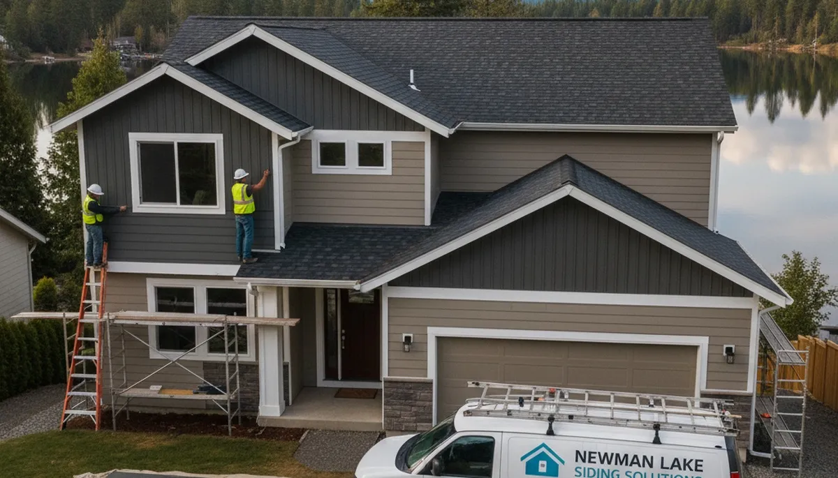 Professional vinyl siding installation on home exterior in Spokane, WA